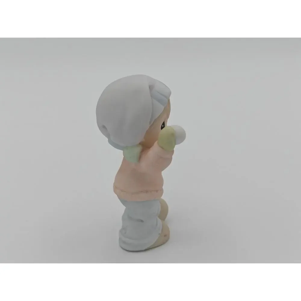 Sugar Town Sammy Boy with Snowballs 1992 Precious Moments Figurine 528668
